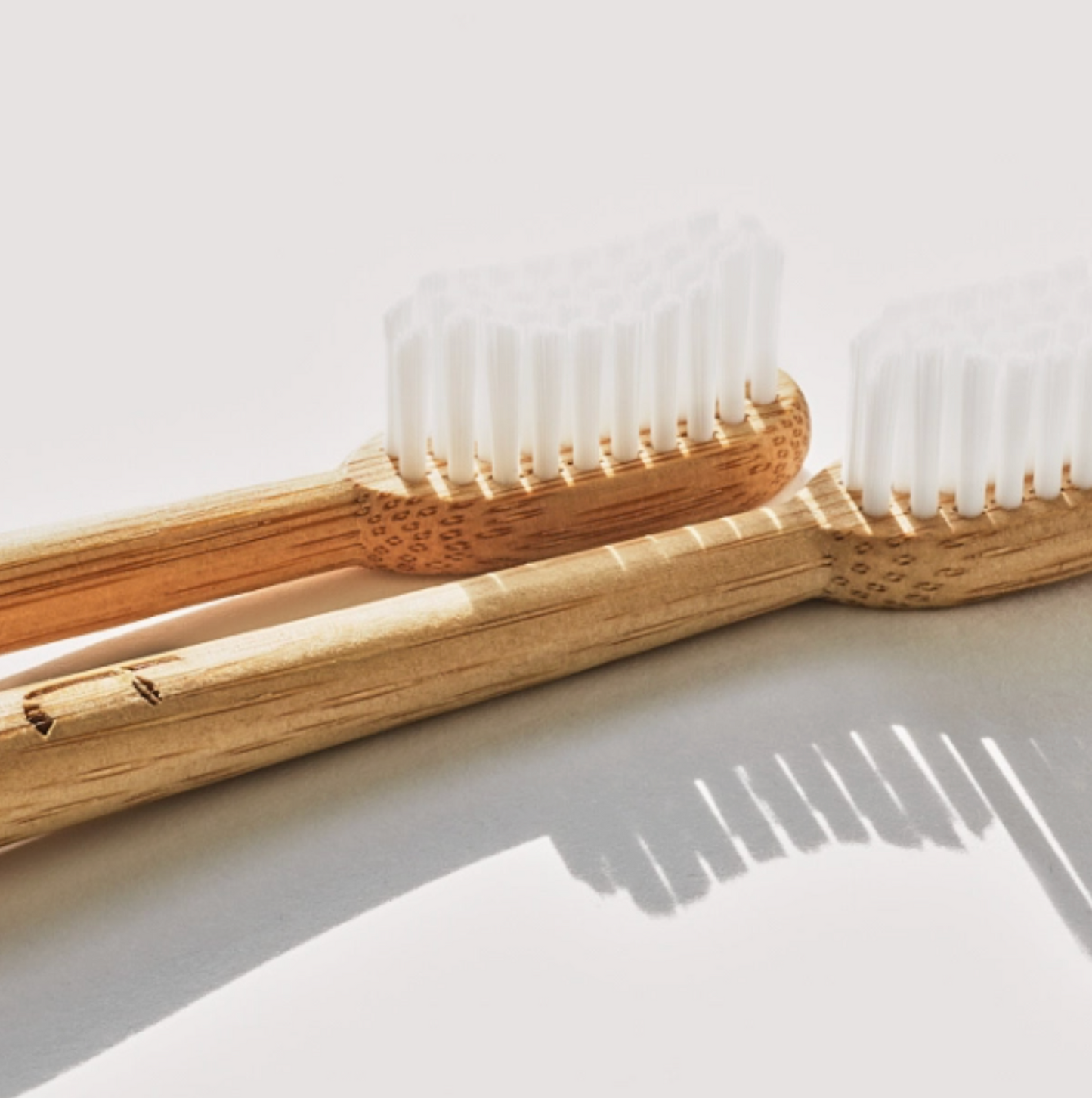 Grey Bamboo Toothbrush with Medium Castor Oil Bristles