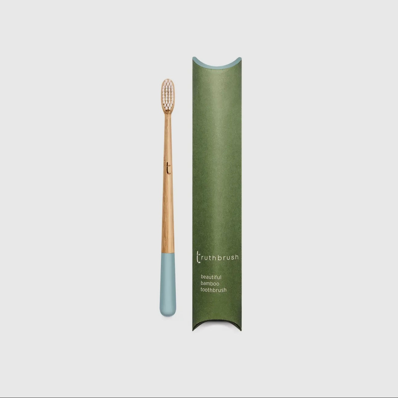 Blue Bamboo Toothbrush with Medium Castor Oil Bristles