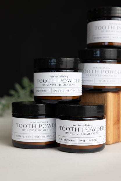 Remineralizing Tooth Powder with Hydroxyapatite (Sweetener-Free)