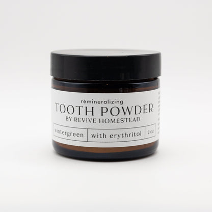 Remineralizing Tooth Powder with Hydroxyapatite + Erythritol