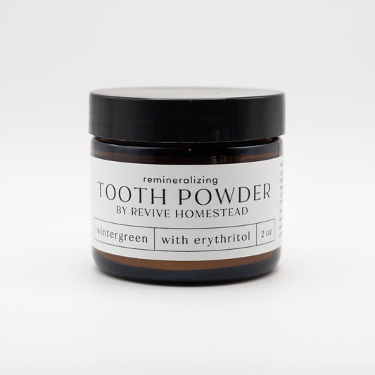 Remineralizing Tooth Powder with Hydroxyapatite + Erythritol