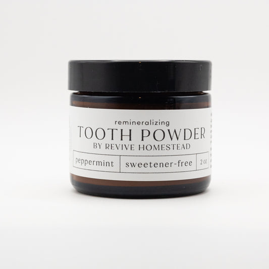 Remineralizing Tooth Powder with Hydroxyapatite (Sweetener-Free)