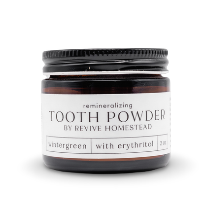 Remineralizing Tooth Powder with Hydroxyapatite + Erythritol