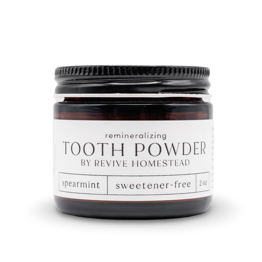 Remineralizing Tooth Powder with Hydroxyapatite (Sweetener-Free)